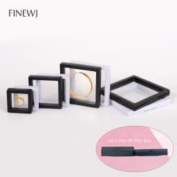 Thinner Transparent PE Film Suspension Box Jewelry 3D Floating Frame Display Case Antioxidant Storage Box for Coin Medallions