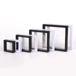 Thinner Transparent PE Film Suspension Box Jewelry 3D Floating Frame Display Case Antioxidant Storage Box for Coin Medallions