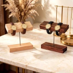 Wooden Jewelry Display Stand Walnut Bracelet Storage Rack Watch Holder Organizer Walnut Props