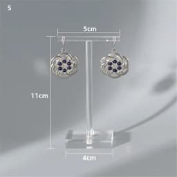 T-shaped Earrings Jewelry Display Stand Holder Acrylic Transparent Necklace Ring Stud Showcase Jewelry Counter Shooting Props