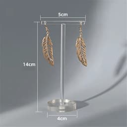 T-shaped Earrings Jewelry Display Stand Holder Acrylic Transparent Necklace Ring Stud Showcase Jewelry Counter Shooting Props