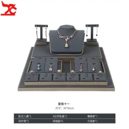 Luxury Jewelry Display Set Shop Exhibitor Counter Window Display Stand Necklace Ring Earring Organizer Holder Bracelet Rack