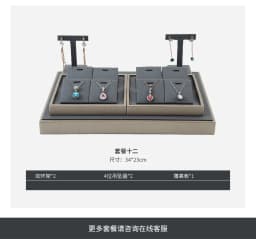Luxury Jewelry Display Set Shop Exhibitor Counter Window Display Stand Necklace Ring Earring Organizer Holder Bracelet Rack