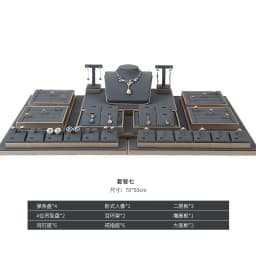 Luxury Jewelry Display Set Shop Exhibitor Counter Window Display Stand Necklace Ring Earring Organizer Holder Bracelet Rack