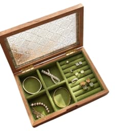 Glass Dustproof Cover Box Jewellery Boxes For Women Rings Box Jewelry Storage Cases Dropshipping
