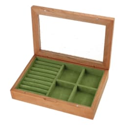 Glass Dustproof Cover Box Jewellery Boxes For Women Rings Box Jewelry Storage Cases Dropshipping