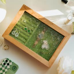 Glass Dustproof Cover Box Jewellery Boxes For Women Rings Box Jewelry Storage Cases Dropshipping