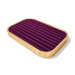 1PC Purple Fabric Jewelry Box Makeup Vanity Drawer Accessories Earrings Ring Storage Tray Desktop Organizer Box for Jewelry
