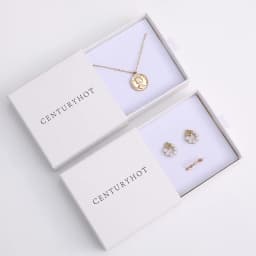 50-500pcsCustom Logo White Drawer Box Paper Cardboard Jewelry Box with Foam Inner Necklace Bracelet Ring Ring Earring Box