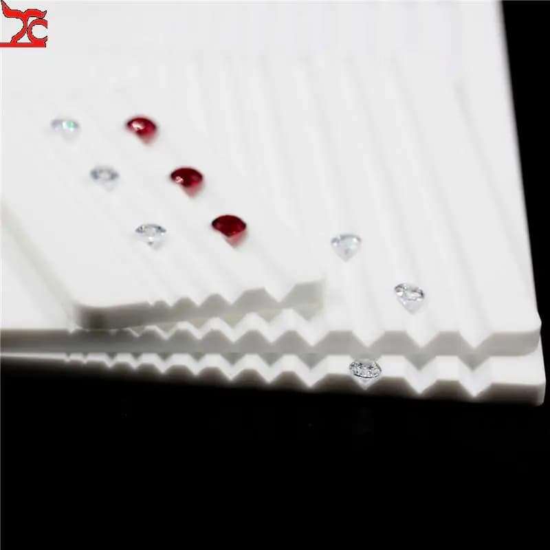 Diamond Bare Stone Gemstone Grading V-Groove Color Treasure Display Panel Viewing Board Naked Diamond Size Compariso Stone Panel