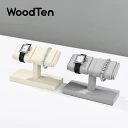 WoodTen T-bar Watch Stand Microfiber Jewelry Watch Display Stand  Mechanical Watch Storage Rack Bracelet Jewelry Display Props