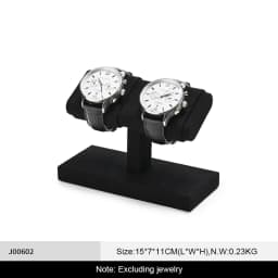 WoodTen T-bar Watch Stand Microfiber Jewelry Watch Display Stand  Mechanical Watch Storage Rack Bracelet Jewelry Display Props