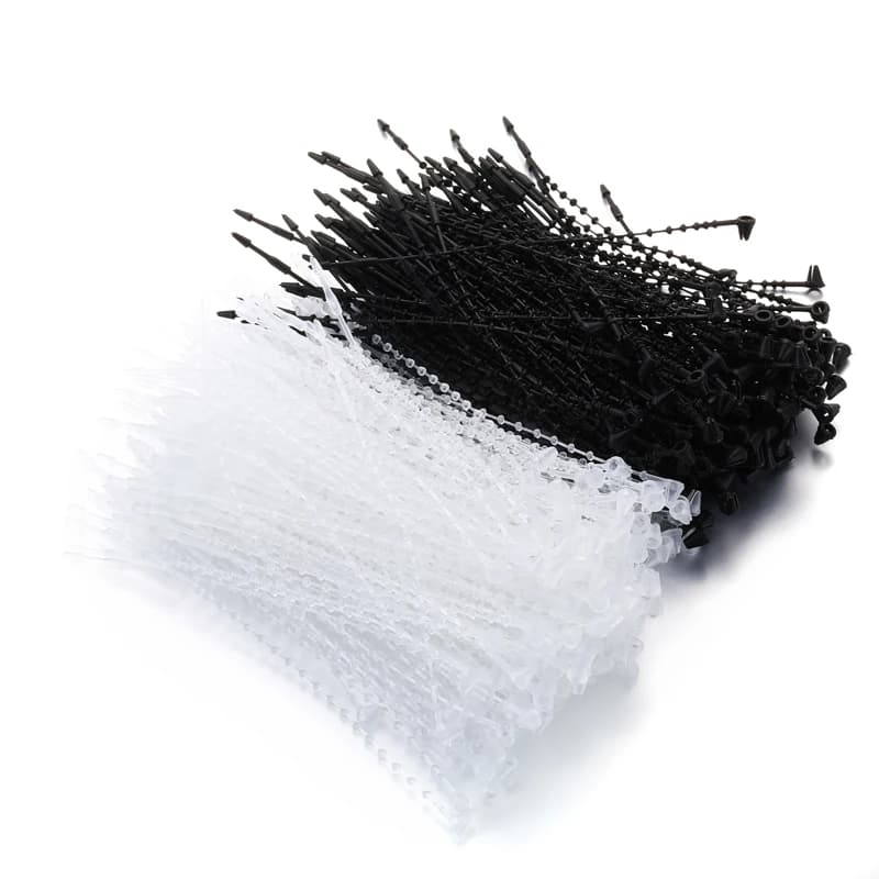 50pcs 8cm 13cm Locks PP Commodity Clothes Price Label Tagging Pins Plastic Loop Pin Lock Pins Rope Pin Line Tag X23