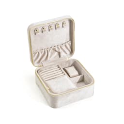 Personalise Velvet Jewelry Box Suede Custom Logo Earrings Necklaces Rings Bracelets Jewelry Storage Case Jewellery Organizer