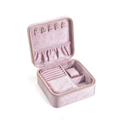 Personalise Velvet Jewelry Box Suede Custom Logo Earrings Necklaces Rings Bracelets Jewelry Storage Case Jewellery Organizer