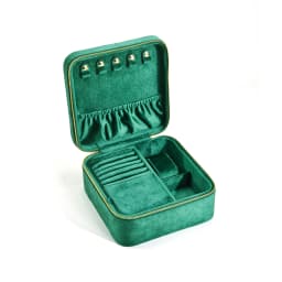 Personalise Velvet Jewelry Box Suede Custom Logo Earrings Necklaces Rings Bracelets Jewelry Storage Case Jewellery Organizer