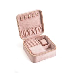 Personalise Velvet Jewelry Box Suede Custom Logo Earrings Necklaces Rings Bracelets Jewelry Storage Case Jewellery Organizer