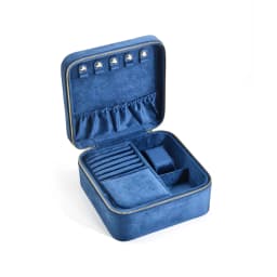Personalise Velvet Jewelry Box Suede Custom Logo Earrings Necklaces Rings Bracelets Jewelry Storage Case Jewellery Organizer
