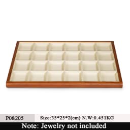 Oirlv Retro Wooden Ring Tray Earrings Tray Bracelet Pendant Necklace Tray Jewelry Shop Props Display Storage Organizer Showcase
