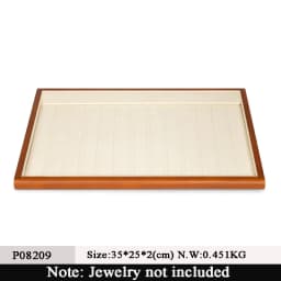 Oirlv Retro Wooden Ring Tray Earrings Tray Bracelet Pendant Necklace Tray Jewelry Shop Props Display Storage Organizer Showcase
