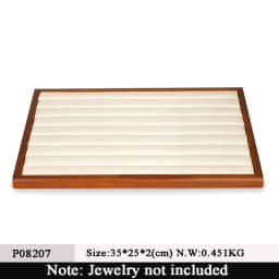 Oirlv Retro Wooden Ring Tray Earrings Tray Bracelet Pendant Necklace Tray Jewelry Shop Props Display Storage Organizer Showcase
