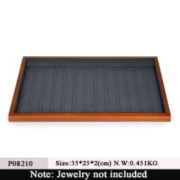 Oirlv Retro Wooden Ring Tray Earrings Tray Bracelet Pendant Necklace Tray Jewelry Shop Props Display Storage Organizer Showcase