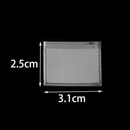 50pcs Necklace Chain Adhesive Pouch for DIY Jewelry Making Necklace Packing Card Self-Adhesive Chain Pocket 4.2x3.7 & 3.2x2.5cm