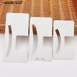 50pcs Display Cards For Hair Claw Clip Paper Card Headdress Card Hair Decoration Package DIY Jewelry Cardboard Package Hair Clip