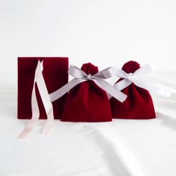 5Pcs Wine Jewelry Velvet Bag Rings Earrings Stud Pendant Bracelet Phone Packaging Burgundy Pouch Wedding Favors Pocket Organizer