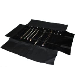 Wholesale Velvet Jewelry Storage Roll Bag Pendant Necklace Organizer Pouch Watch Bracelet Display Holder Travel Case Portable