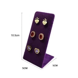 6-Color L-Shaped 6 Pairs Of Stud Earrings Display Stand Jewelry Display Tool Jewelry Display Table Stud Earrings Display Stand