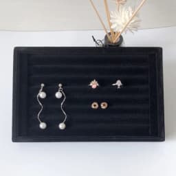 Newly White PU Rings/Flat Jewelry Display Velvet Slots Earrings Rings Tray Organizer Holder Case Box  8 Colors