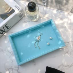 Newly White PU Rings/Flat Jewelry Display Velvet Slots Earrings Rings Tray Organizer Holder Case Box  8 Colors