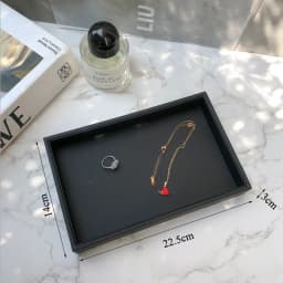 Newly White PU Rings/Flat Jewelry Display Velvet Slots Earrings Rings Tray Organizer Holder Case Box  8 Colors