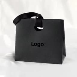30/50pcs Paper Jewelry Packaging Tote Bags Custom Logo Bulk Beige Grey Green Handbags Souvenir Bag Wedding Party Gift Candy Sack