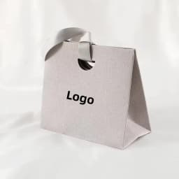 30/50pcs Paper Jewelry Packaging Tote Bags Custom Logo Bulk Beige Grey Green Handbags Souvenir Bag Wedding Party Gift Candy Sack