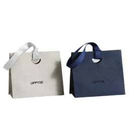 30/50pcs Paper Jewelry Packaging Tote Bags Custom Logo Bulk Beige Grey Green Handbags Souvenir Bag Wedding Party Gift Candy Sack
