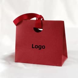 30/50pcs Paper Jewelry Packaging Tote Bags Custom Logo Bulk Beige Grey Green Handbags Souvenir Bag Wedding Party Gift Candy Sack