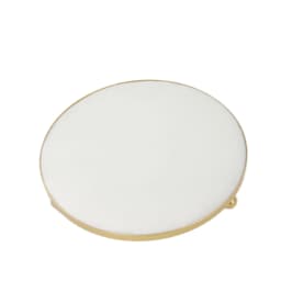 Round Velvet Tray with Metal Frame Rings Earrings Necklace Display Organizer Window Counter Decoration Chain Bracelet Storage