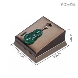 Brown PU Leather Bracelet Display Rack Jewelry Business Exhibition Prop Wrist Watch Bangle Organizer Stand Necklace Holder