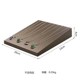 Brown PU Leather Bracelet Display Rack Jewelry Business Exhibition Prop Wrist Watch Bangle Organizer Stand Necklace Holder
