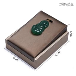 Brown PU Leather Bracelet Display Rack Jewelry Business Exhibition Prop Wrist Watch Bangle Organizer Stand Necklace Holder
