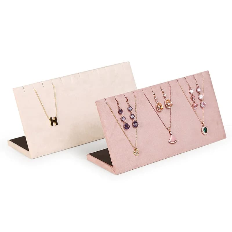 New Jewelry Stand Shelf Necklace Storage Board Pendant Display Holder Portable Earring Rack Fashion Home Showcase
