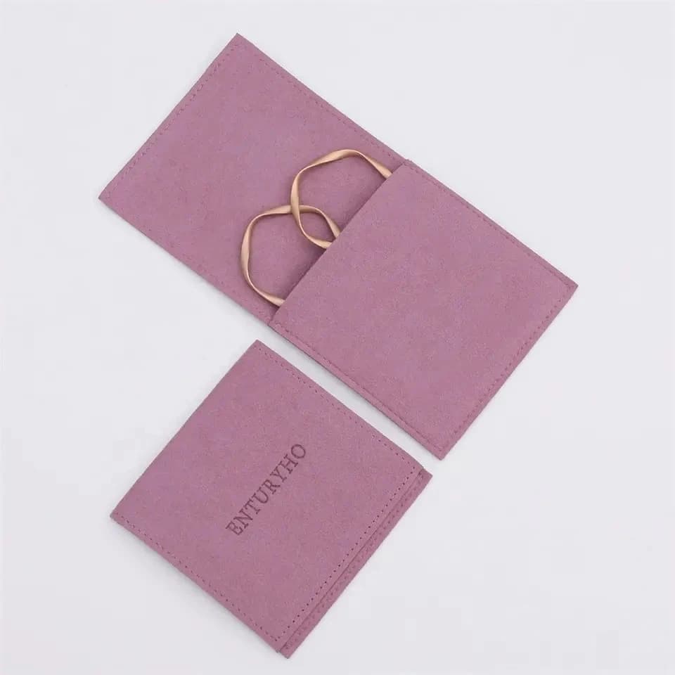 100pcs Microfiber Velvet Jewelry Presents Bag Custom Logo Earrings Ring Necklace Bracelet Tarot Storage Bags Wedding Gift Pouch