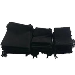 200 Pieces Velvet Dust Bag Black Multi-Color 10x12 Cm 7x9 Cm 5x7 Cm Drawstring Gift Packaging Small Jewelry Storage Bags