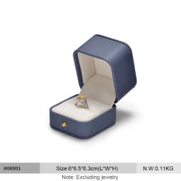 Oirlv Leather Jewelry Ring Box Jewelry Organizer Necklace Pendant Bracelet Long Chain Storage Box Packaging Gift Box for Wedding