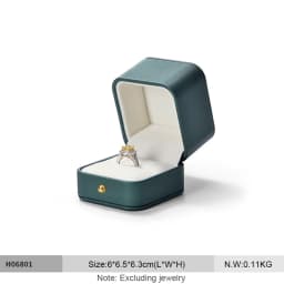 Oirlv Leather Jewelry Ring Box Jewelry Organizer Necklace Pendant Bracelet Long Chain Storage Box Packaging Gift Box for Wedding