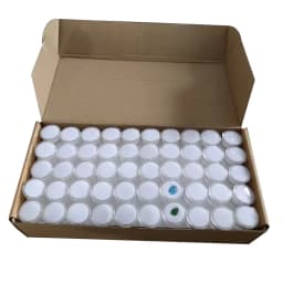 200Pcs Transparent Diamond Storage Box Round Gem Stone Display Case Loose Diamond Beads Piercing Jewelry Showcase Nail Art Boxes