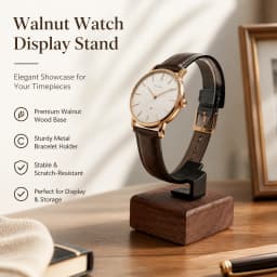 Multifunctional Watch Display Stand Tool Stable Wooden Base Jewelry Bracelet Bangle Display Rack Wrist Watch Holder for Counter