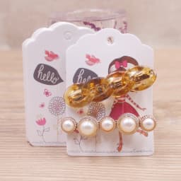 50pcs Square Shape White /Brown Hair Card Jewelry Package Hair Clip Card Black Blank Paper Hairclaw Ornaments Display Card